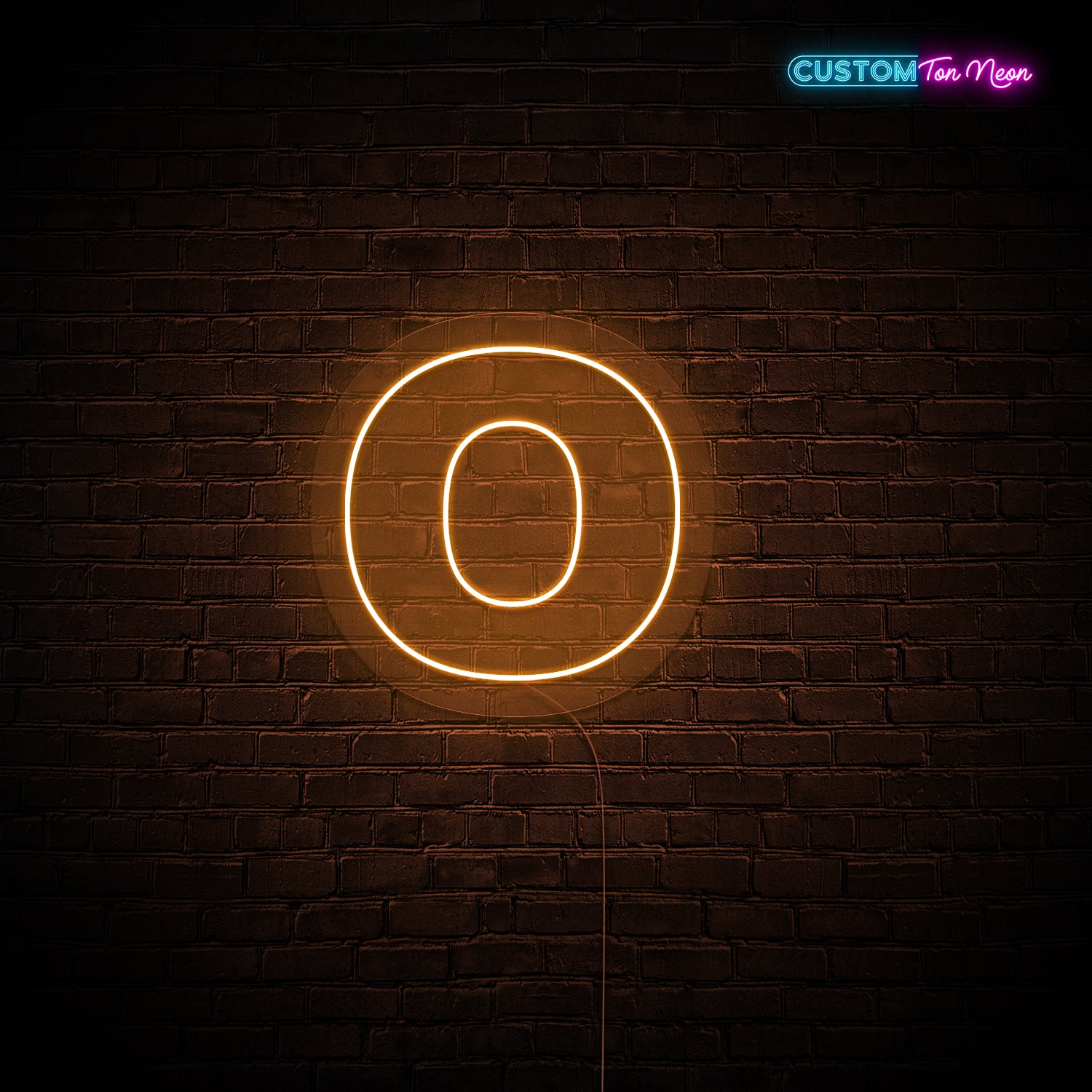 Enseigne néon Lettre O