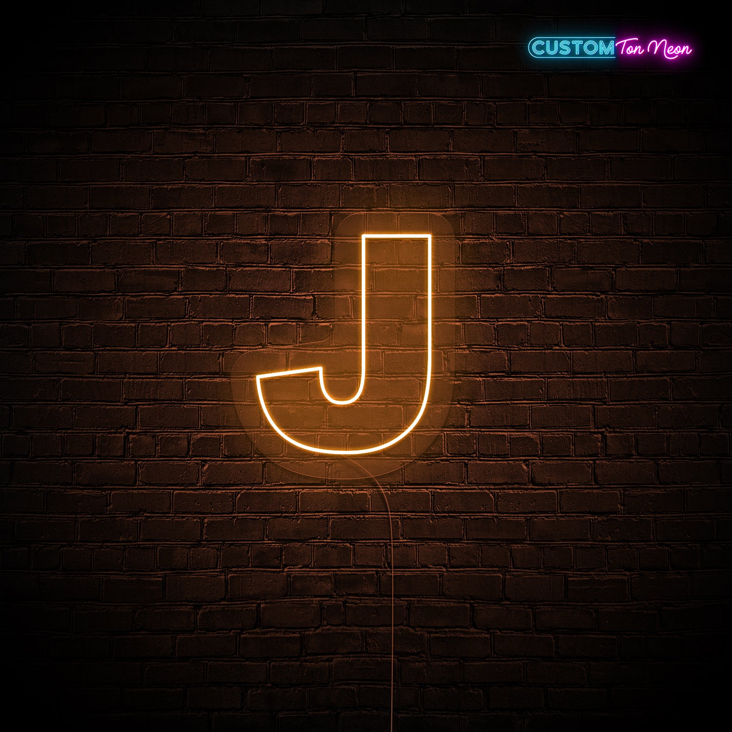 Enseigne néon Lettre J