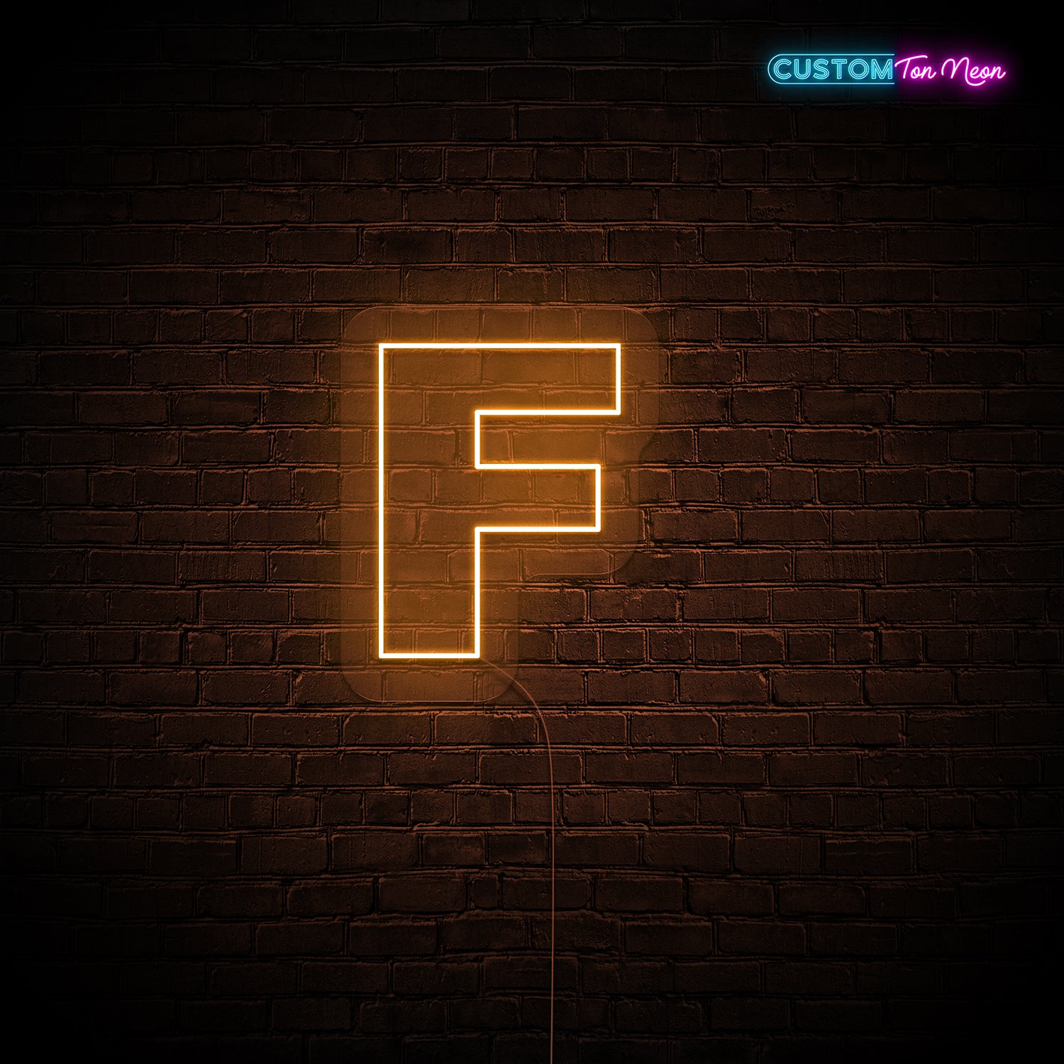 Enseigne néon Lettre F