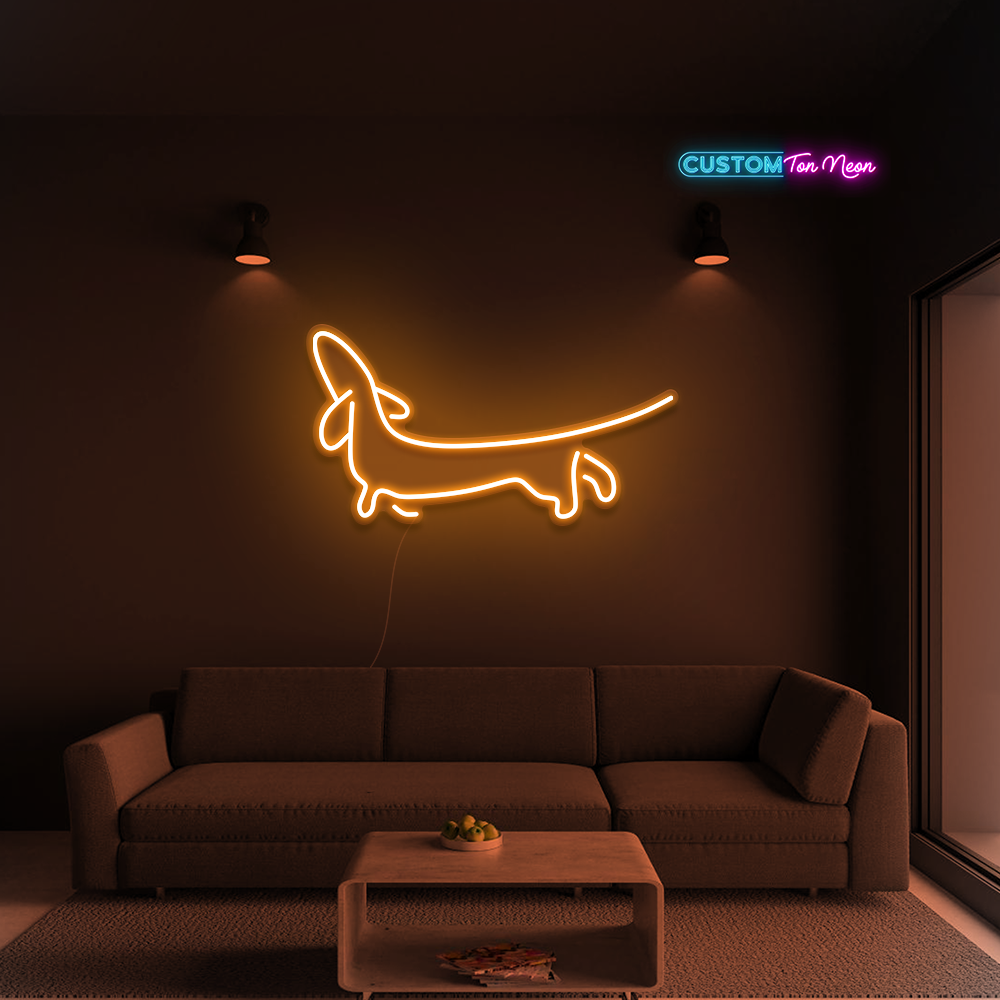 Enseigne néon Teckel