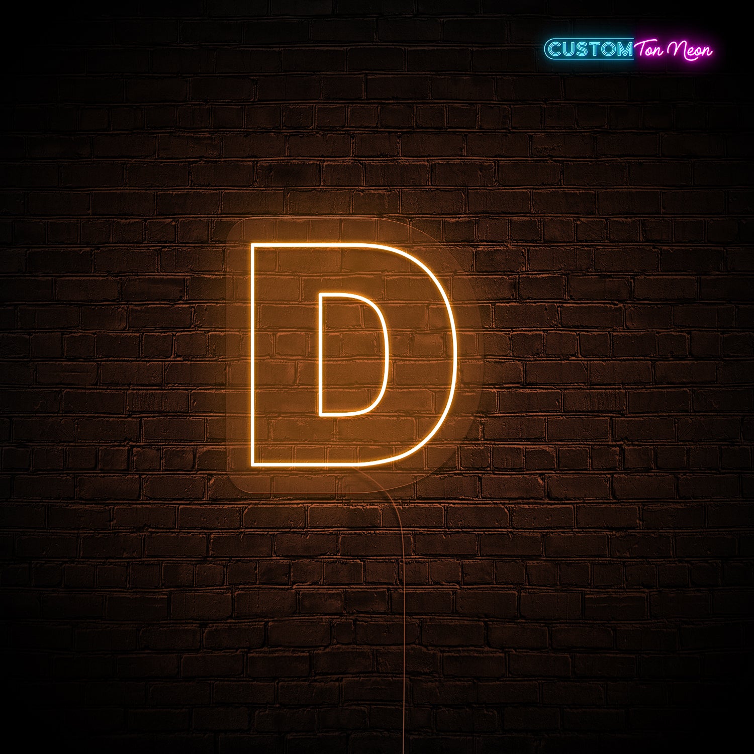 Enseigne néon Lettre D