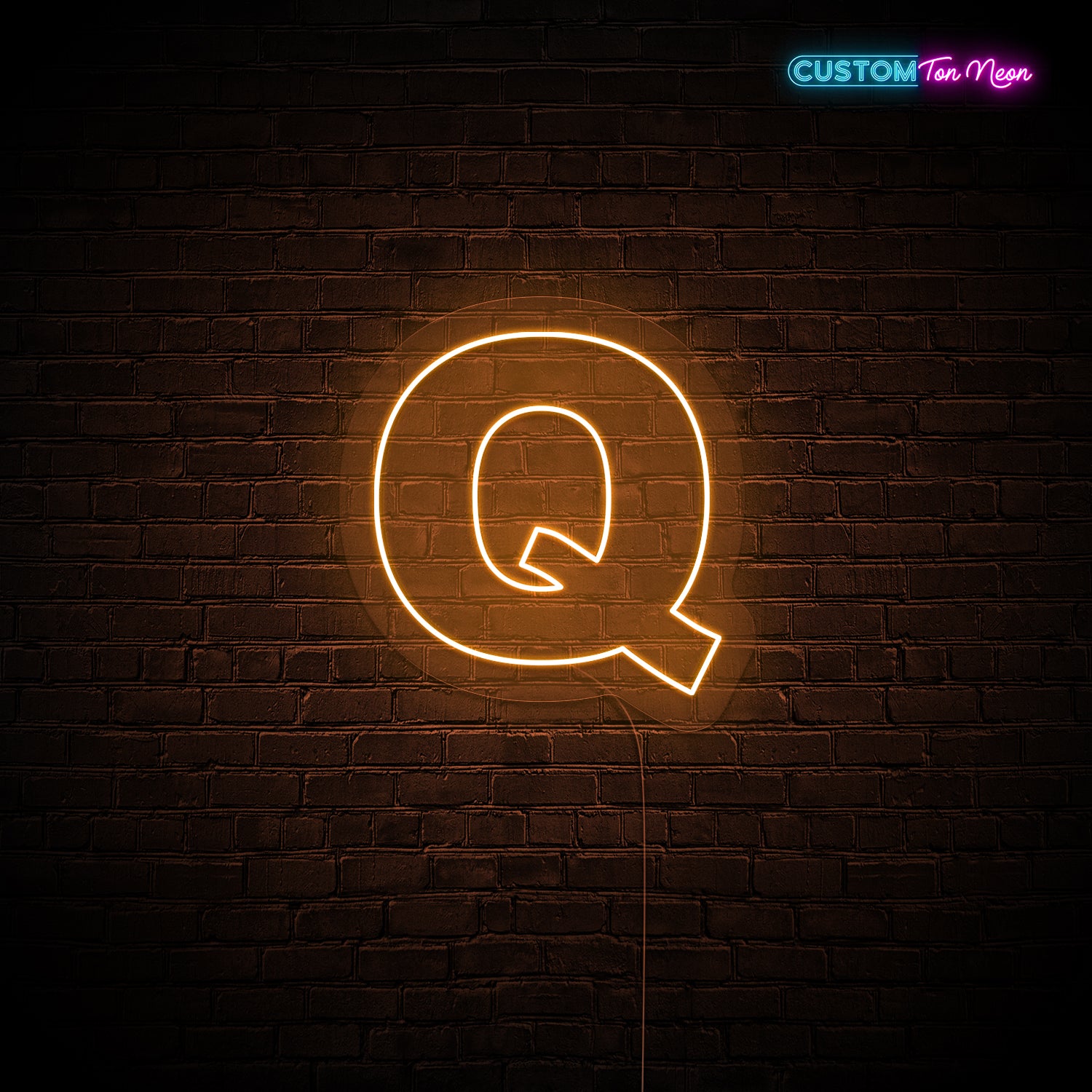 Enseigne néon Lettre Q