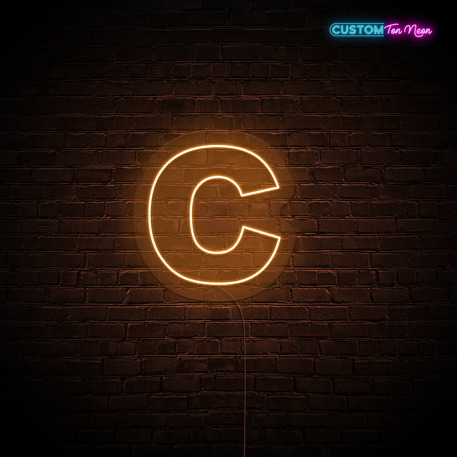 Enseigne néon Lettre C