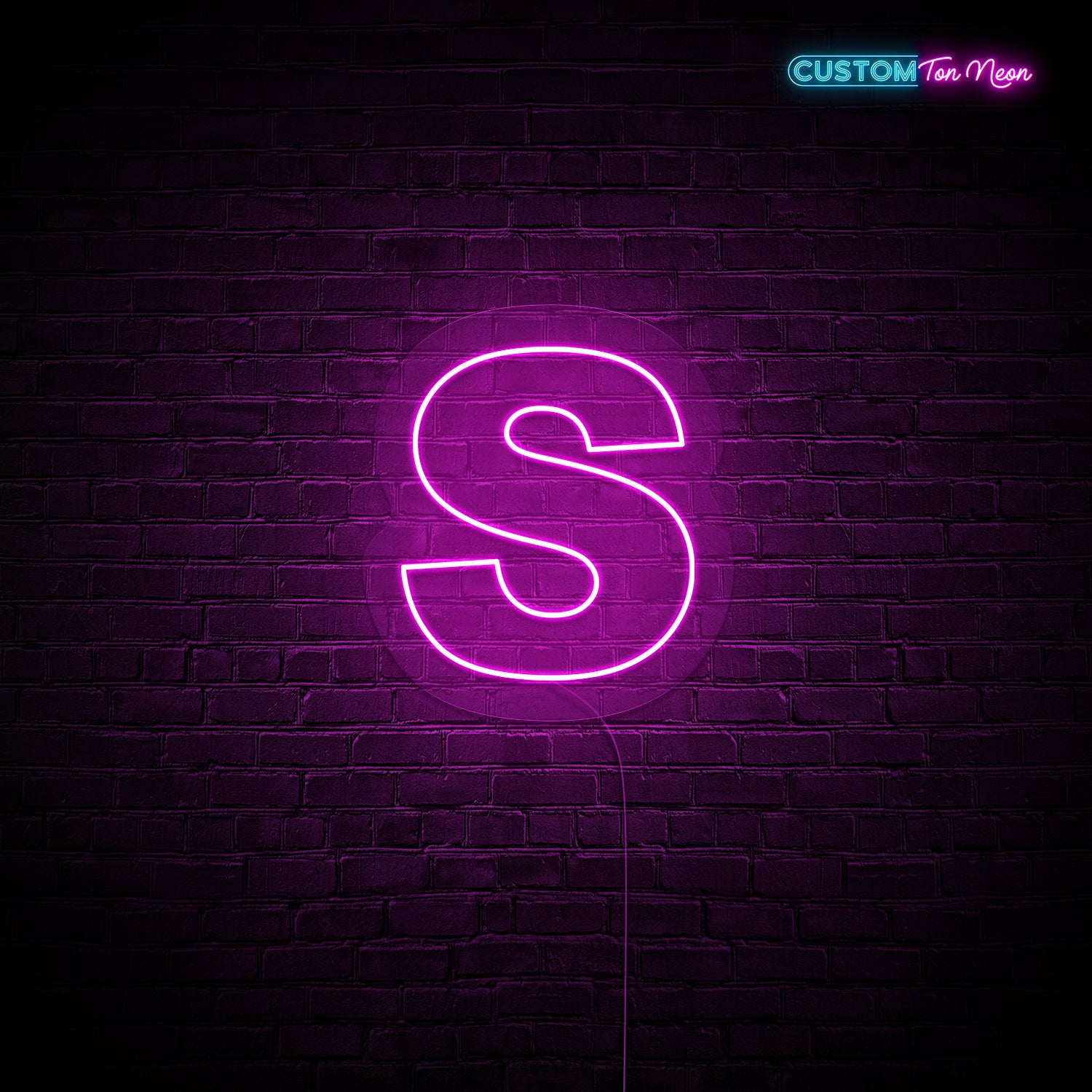 Enseigne néon Lettre S