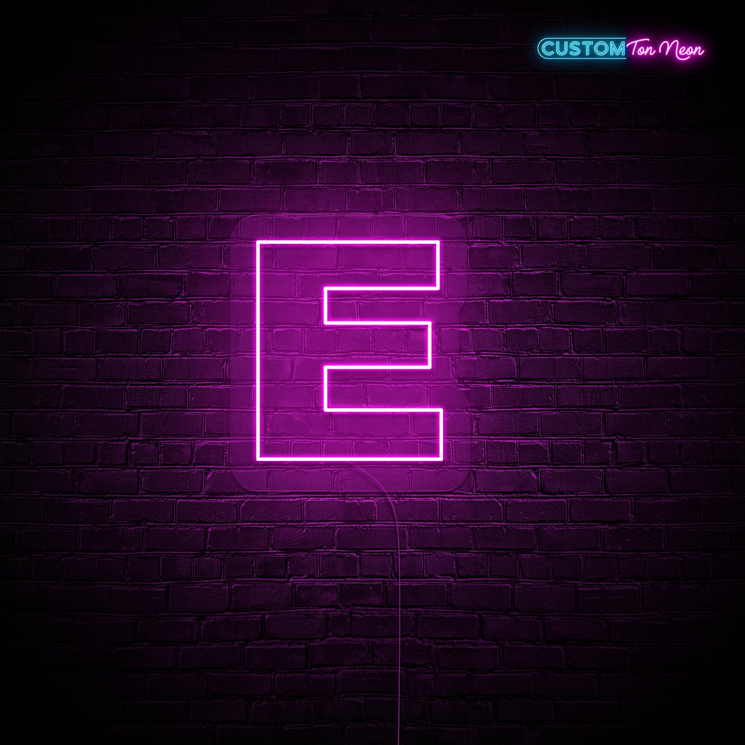 Enseigne néon Lettre E