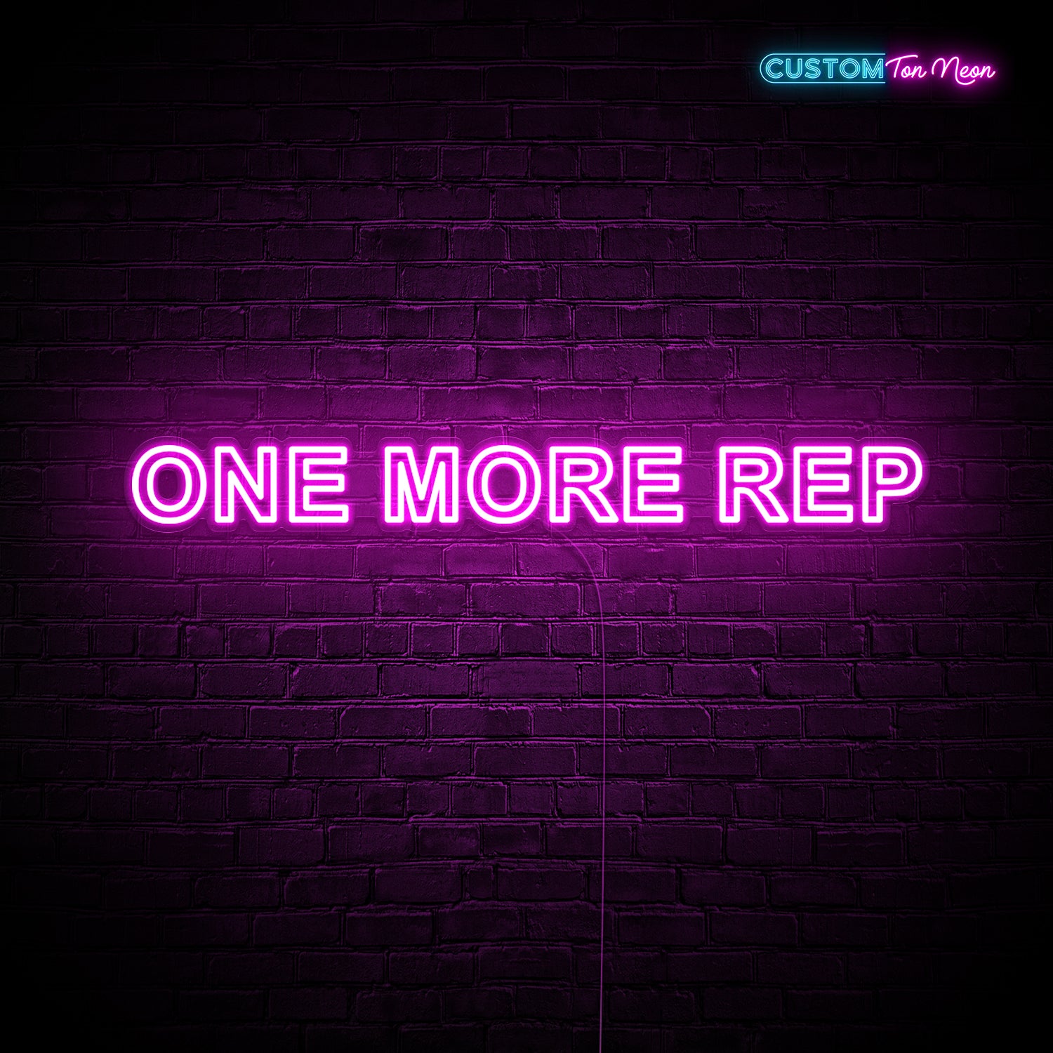 Enseigne néon one more rep