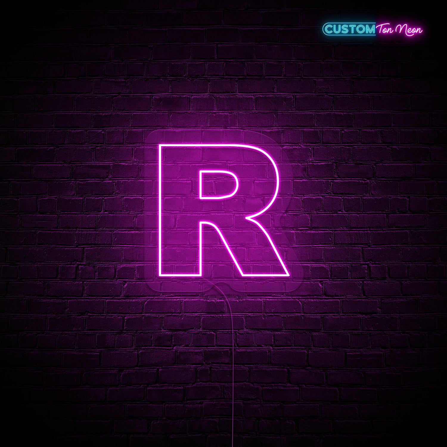 Enseigne néon Lettre R