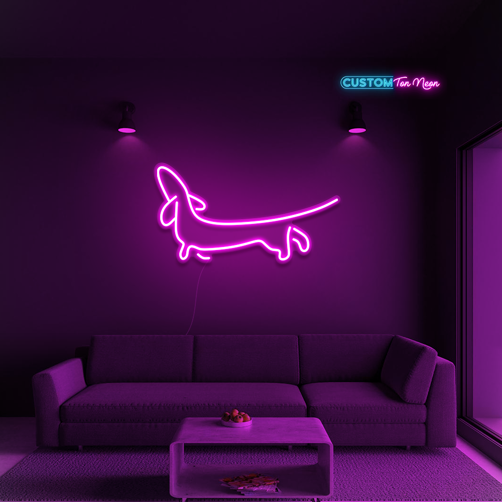 Enseigne néon Teckel