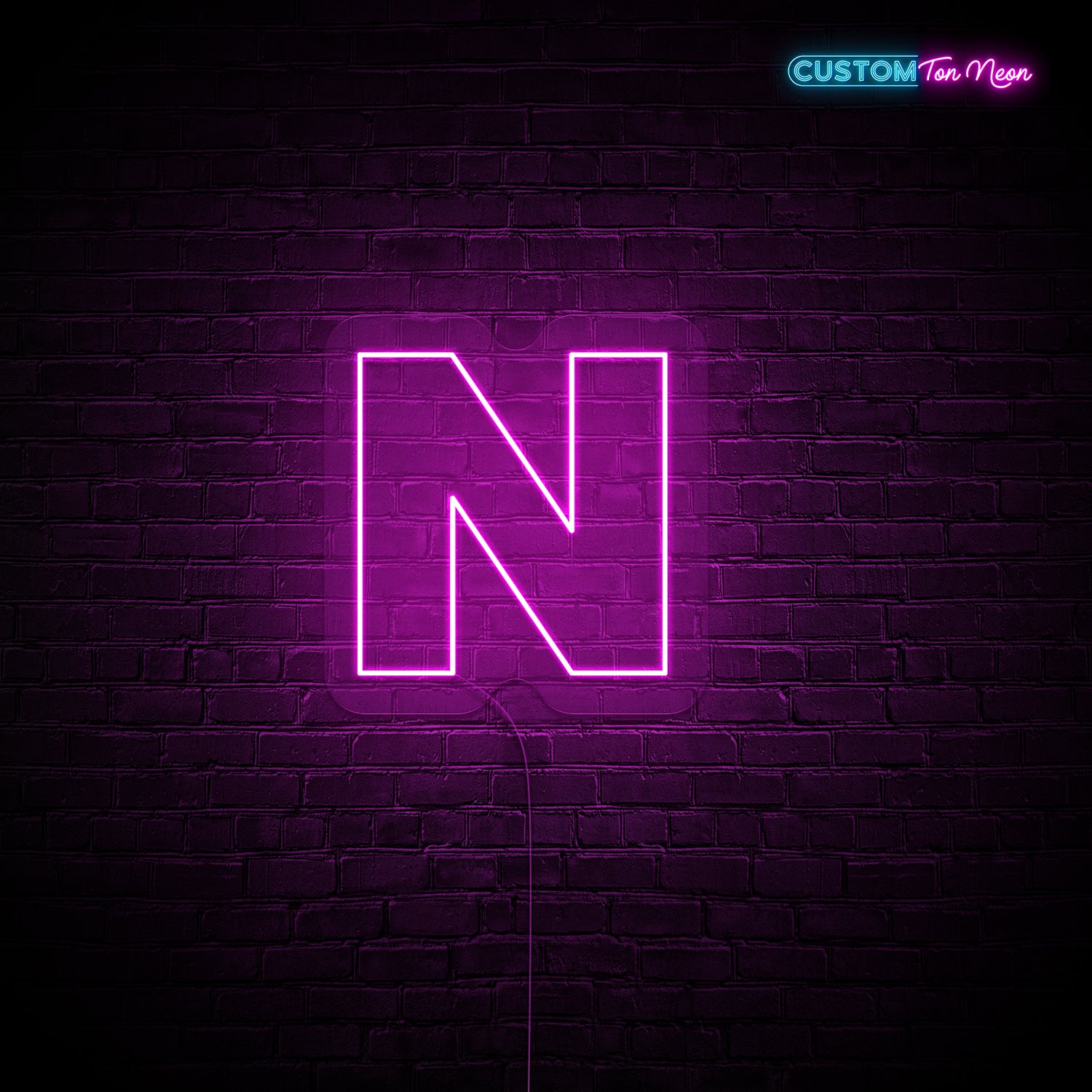 Enseigne néon Lettre N