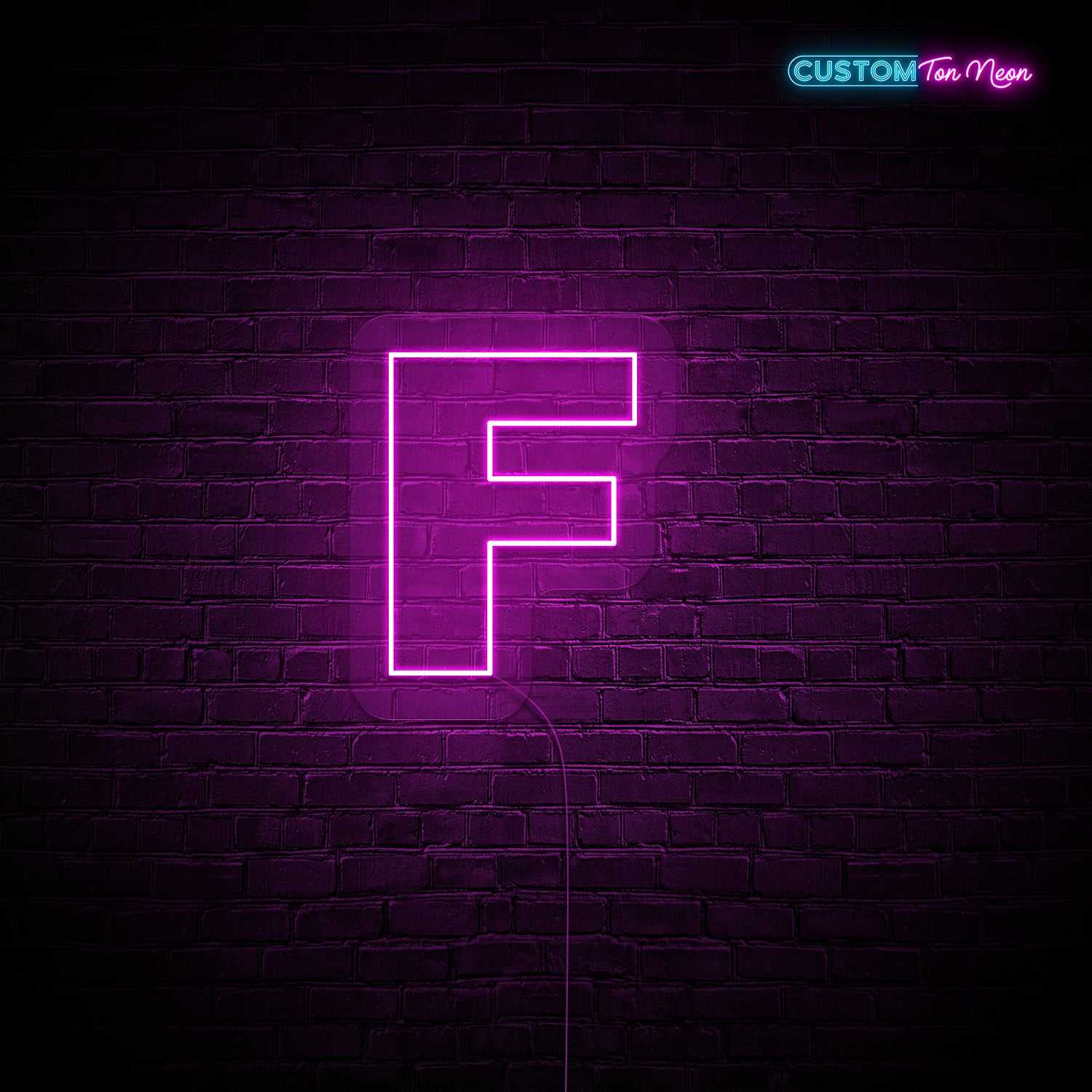 Enseigne néon Lettre F