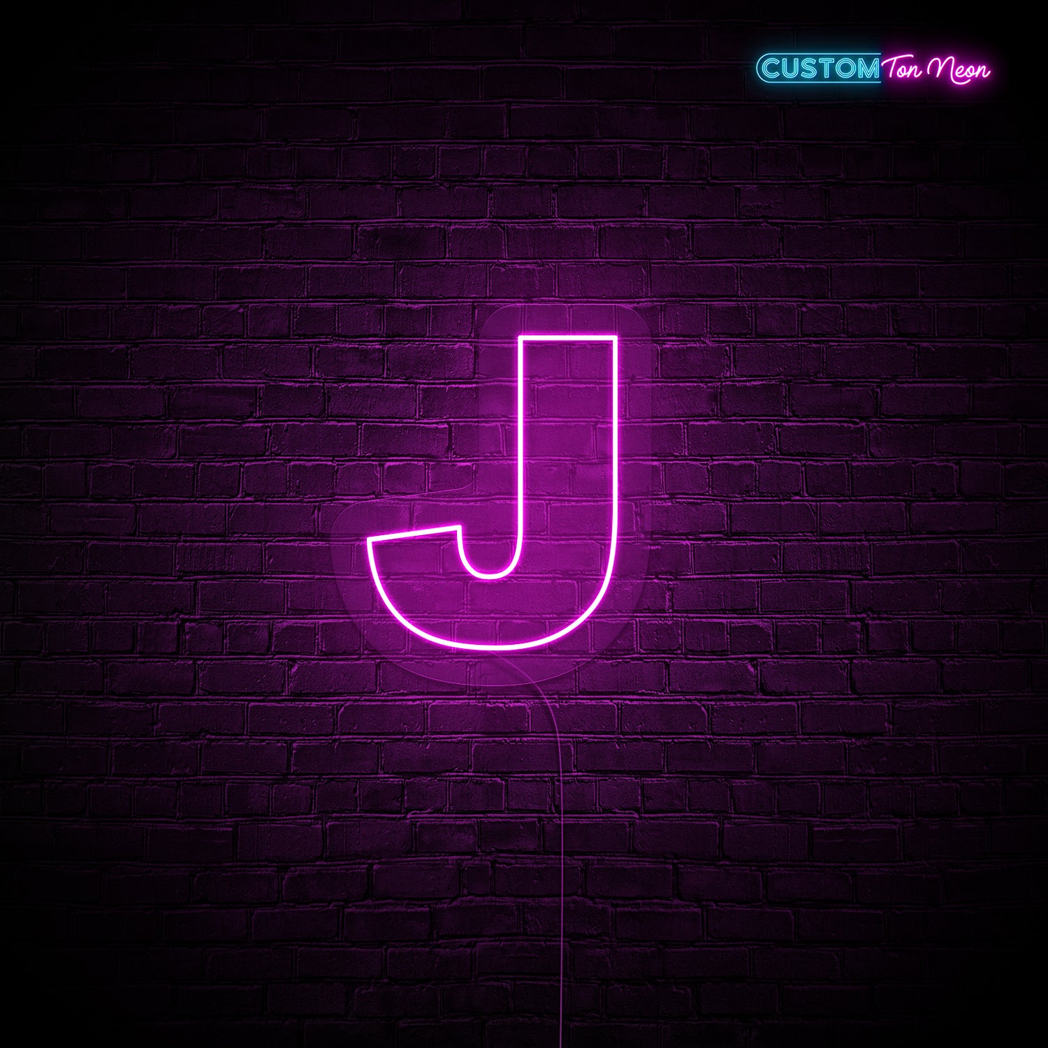 Enseigne néon Lettre J
