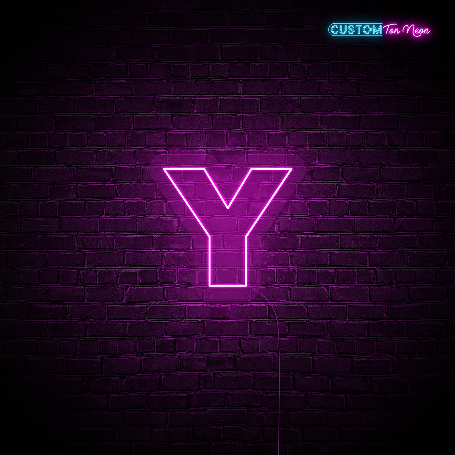 Enseigne néon Lettre Y