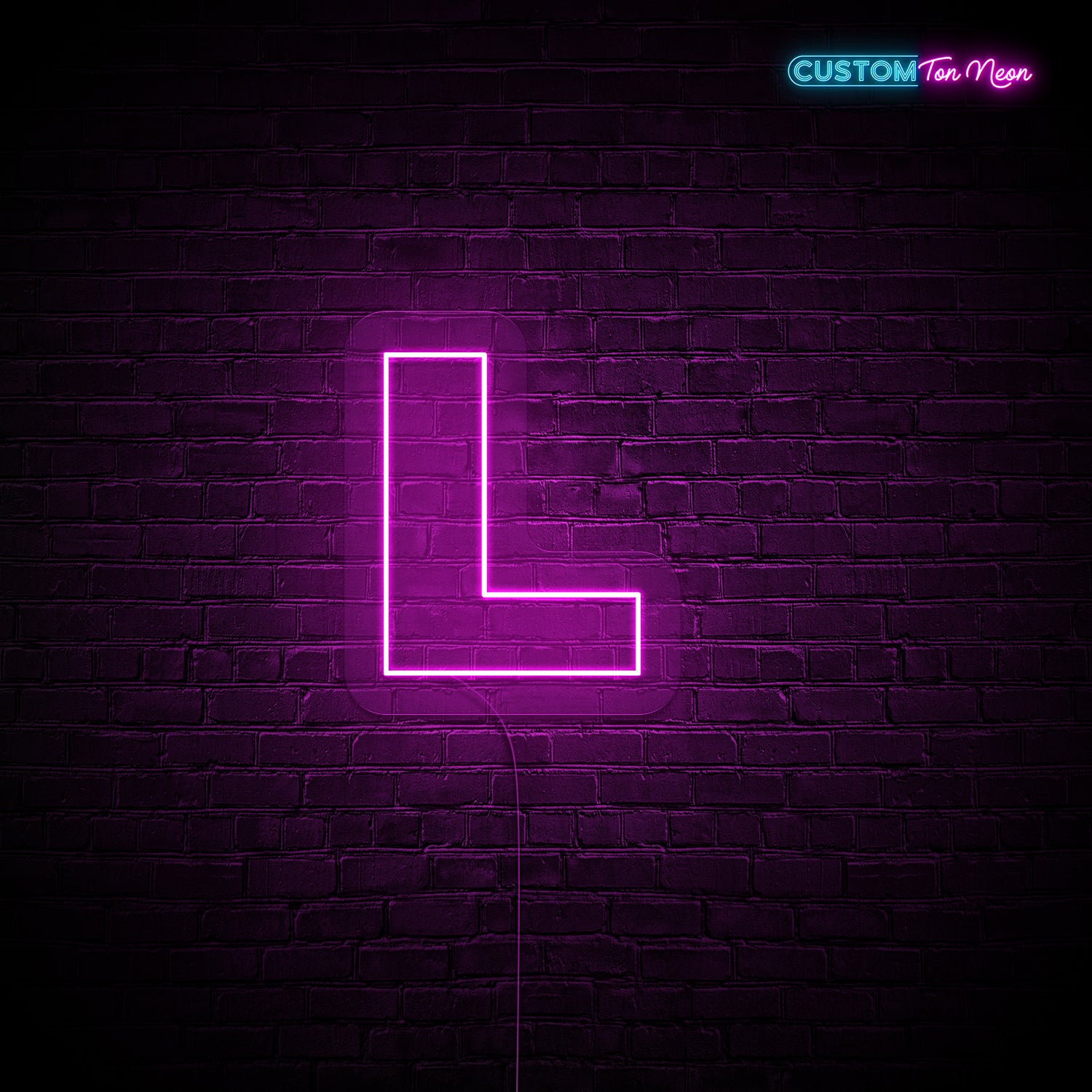 Enseigne néon Lettre L