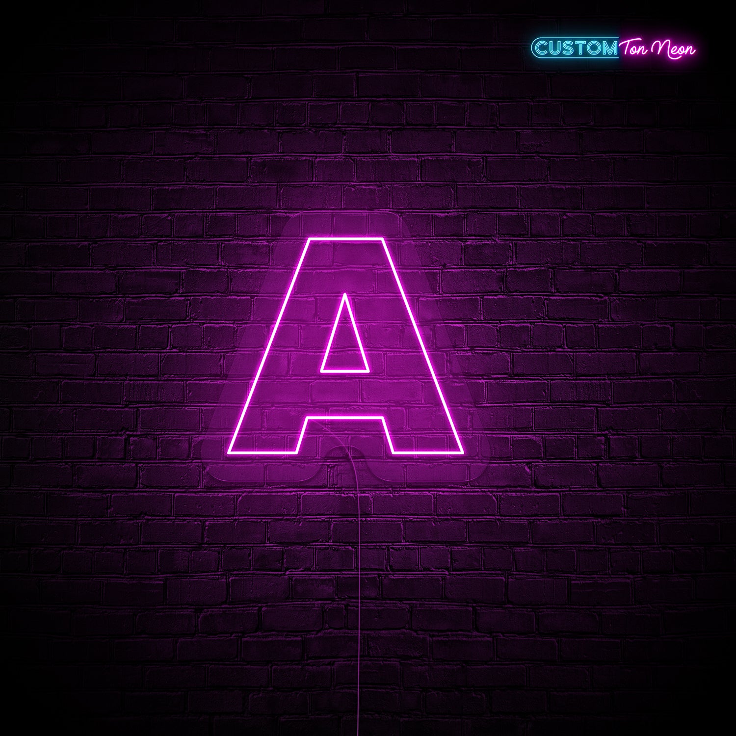 Enseigne néon Lettre A
