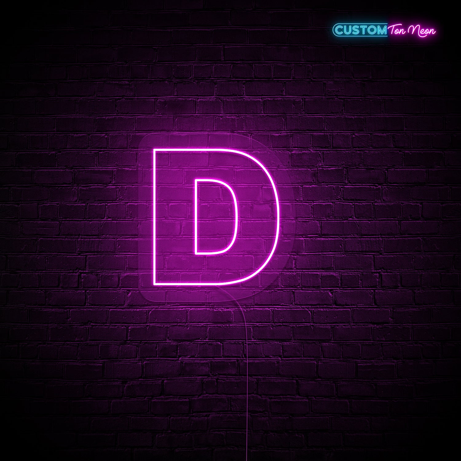 Enseigne néon Lettre D