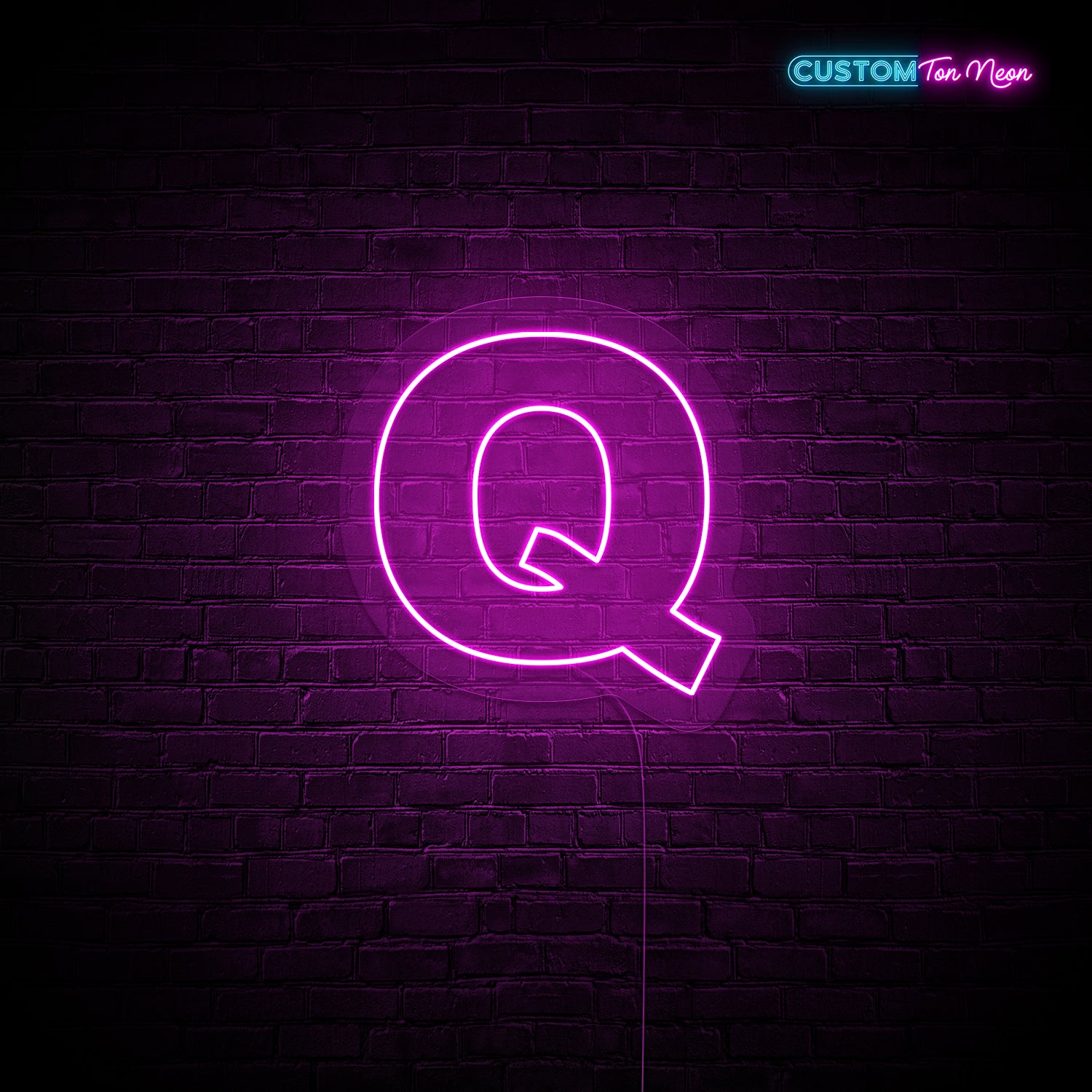 Enseigne néon Lettre Q