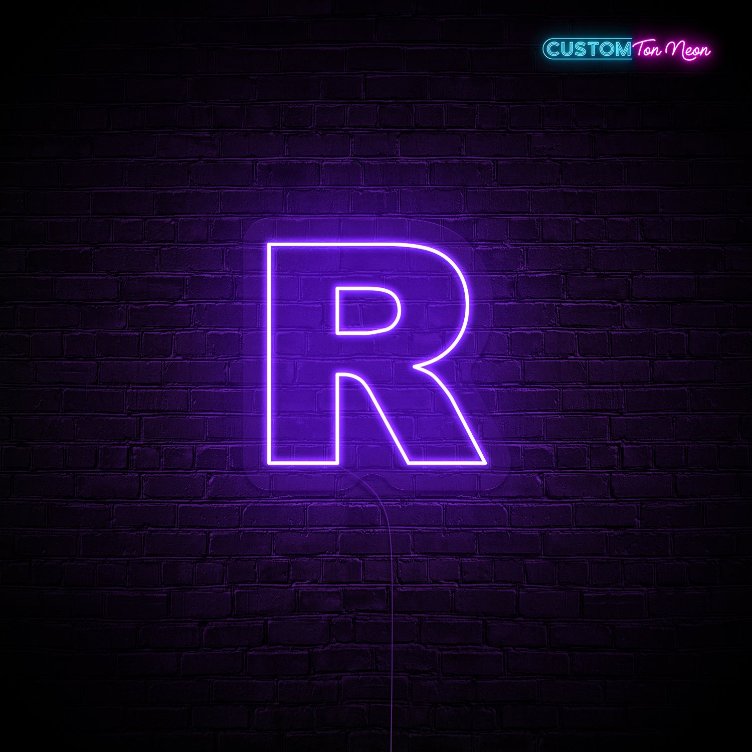 Enseigne néon Lettre R