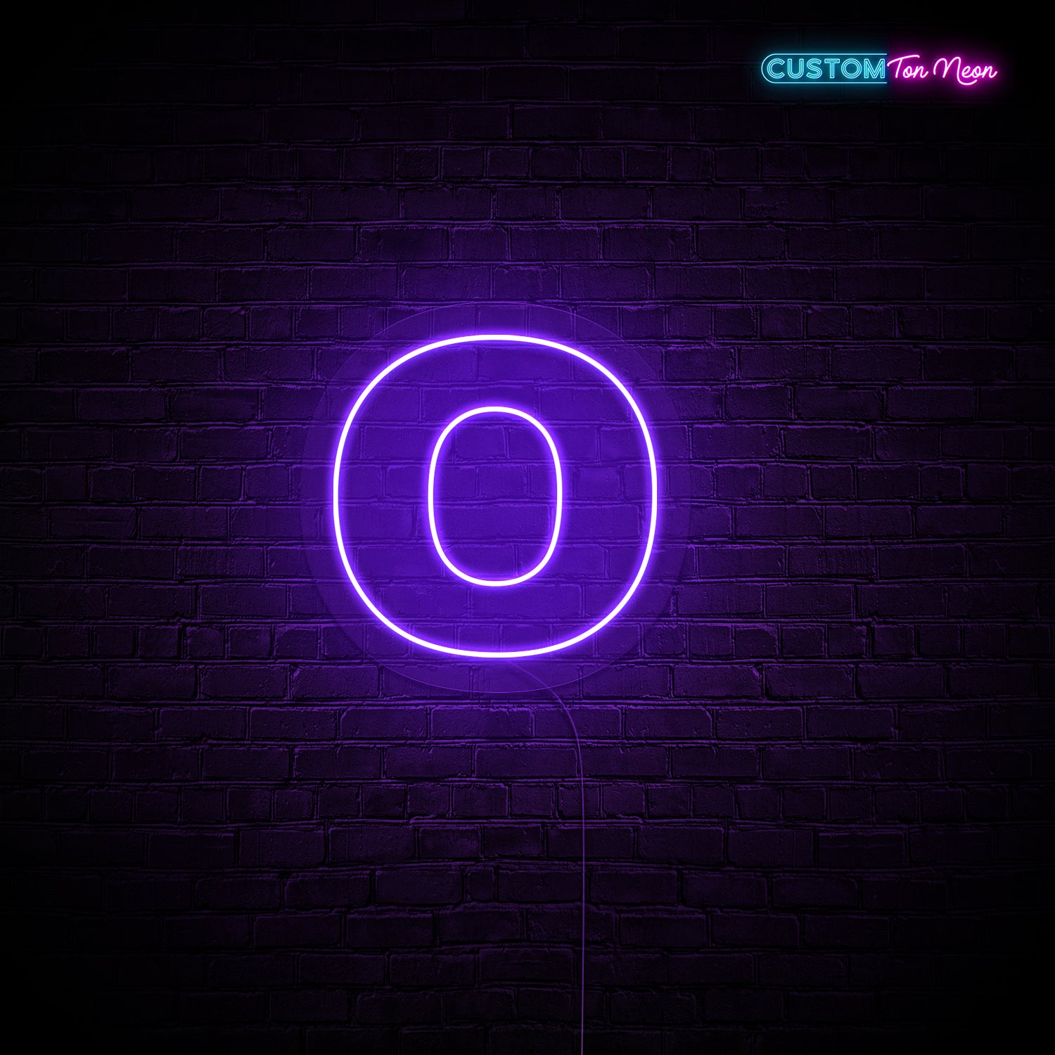Enseigne néon Lettre O