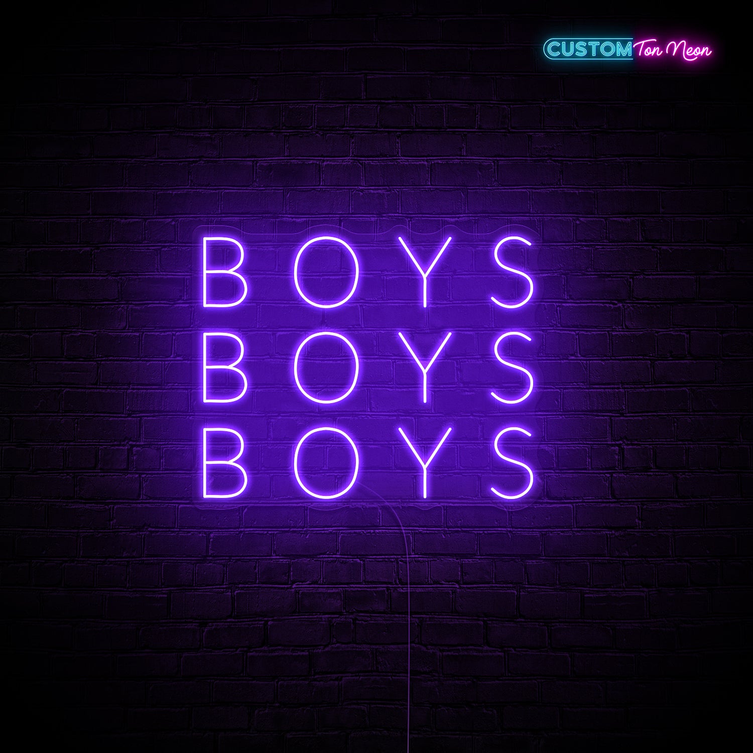 Enseigne néon Boys Boys Boys