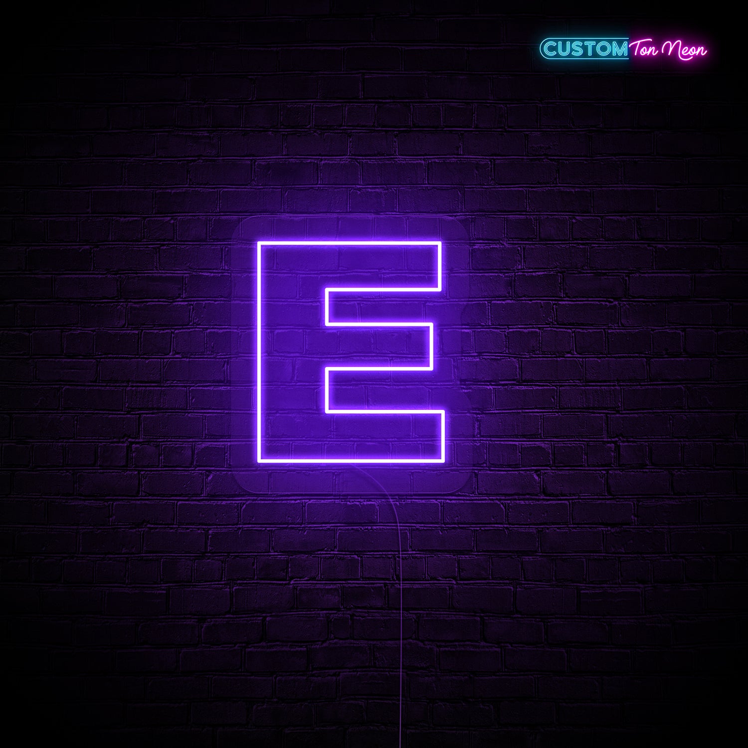 Enseigne néon Lettre E