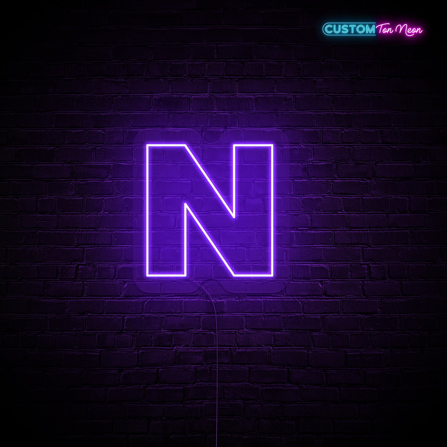 Enseigne néon Lettre N