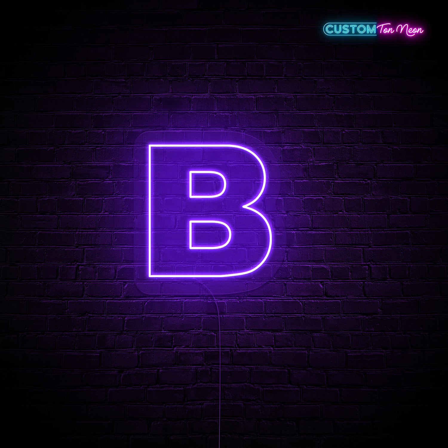 Enseigne néon Lettre B
