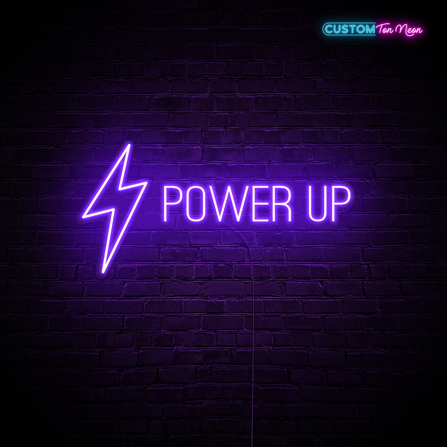 Enseigne néon Power up