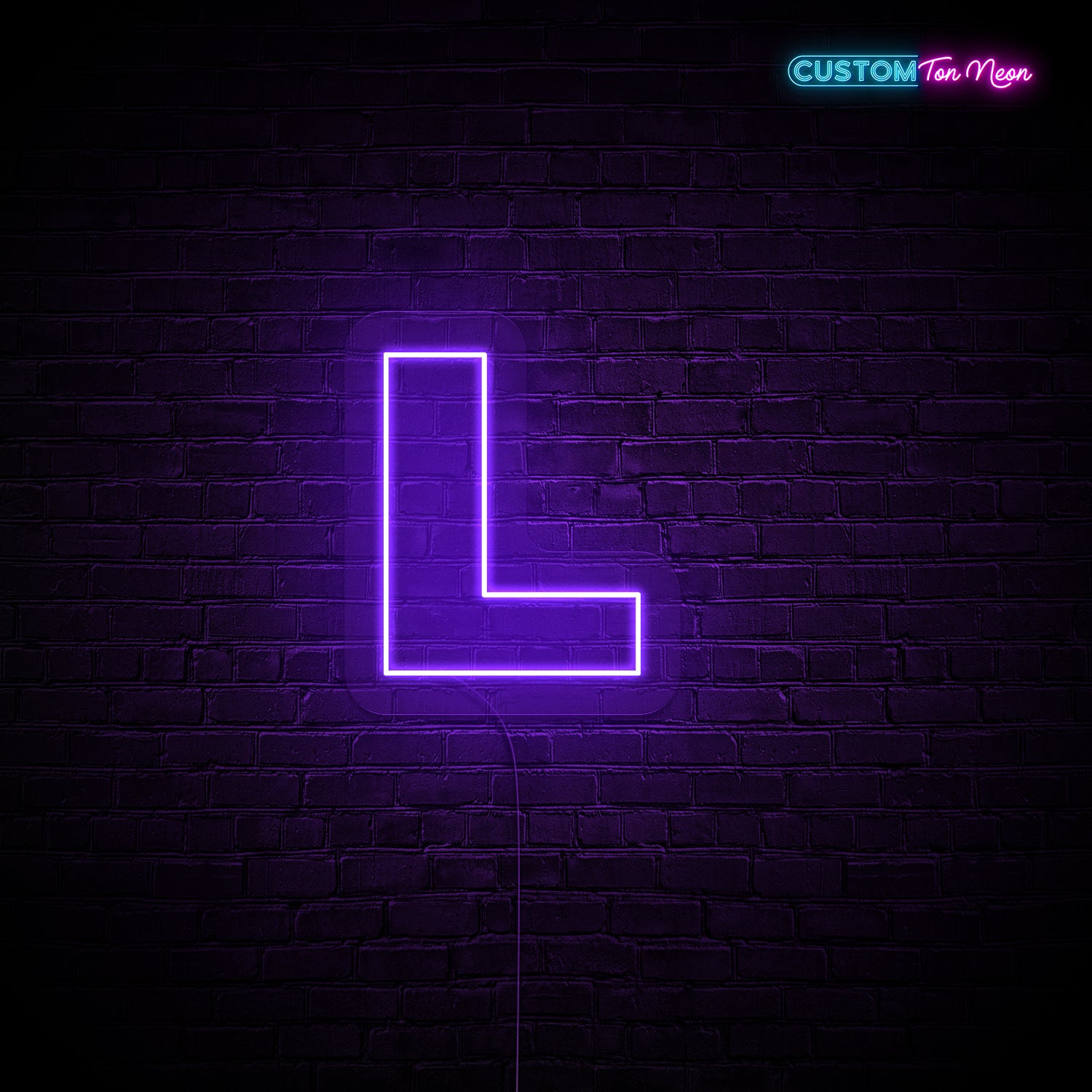 Enseigne néon Lettre L