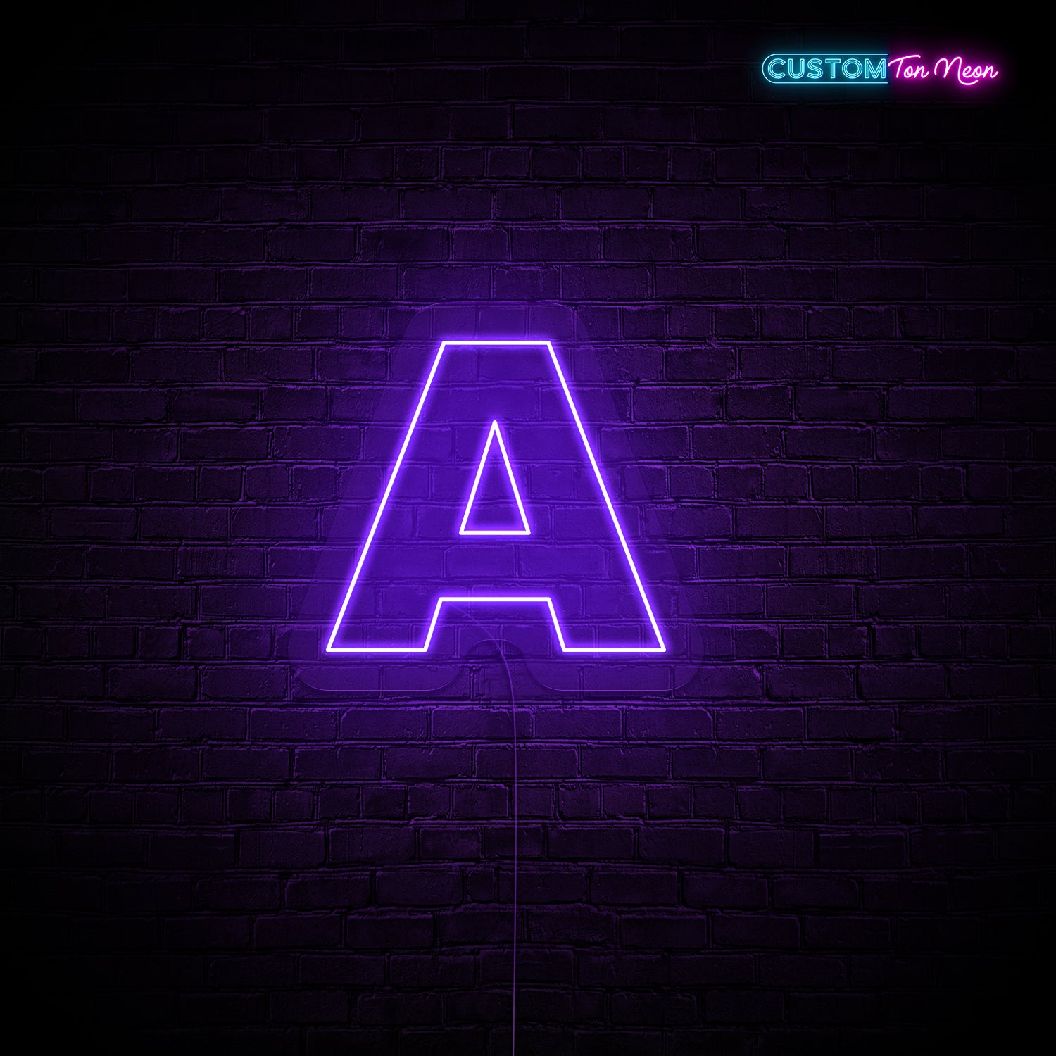 Enseigne néon Lettre A
