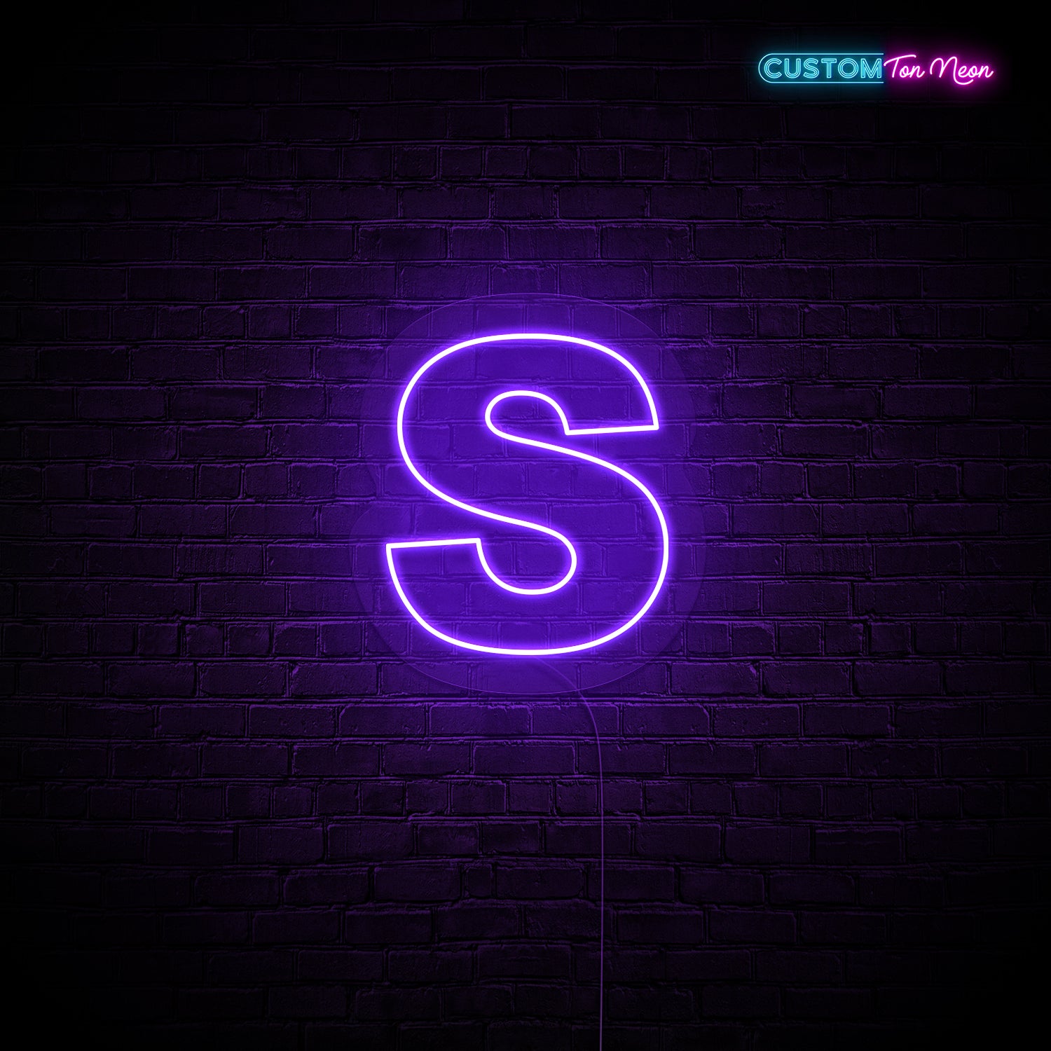 Enseigne néon Lettre S