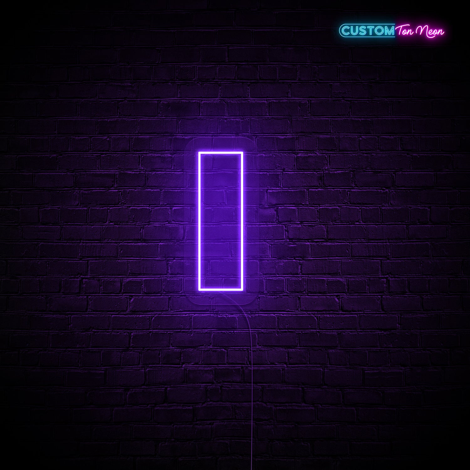 Enseigne néon Lettre I