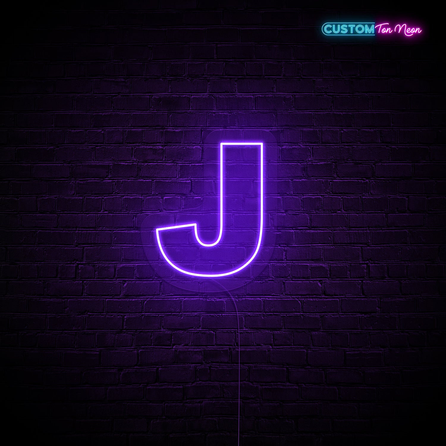 Enseigne néon Lettre J