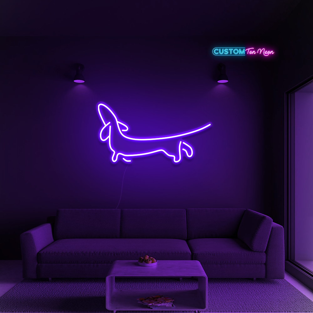 Enseigne néon Teckel