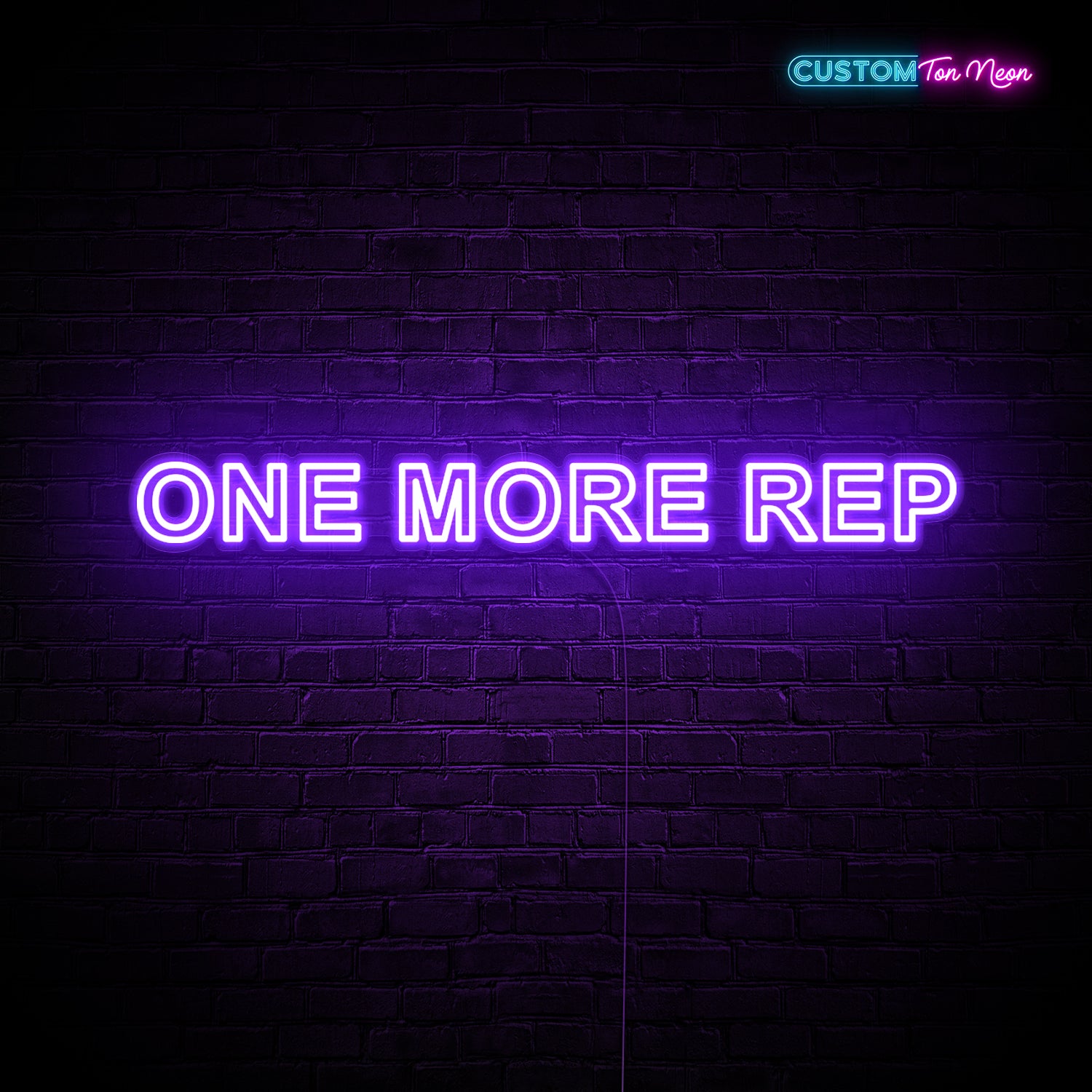 Enseigne néon one more rep