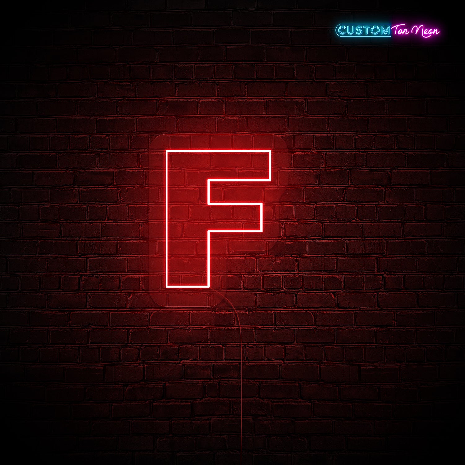 Enseigne néon Lettre F