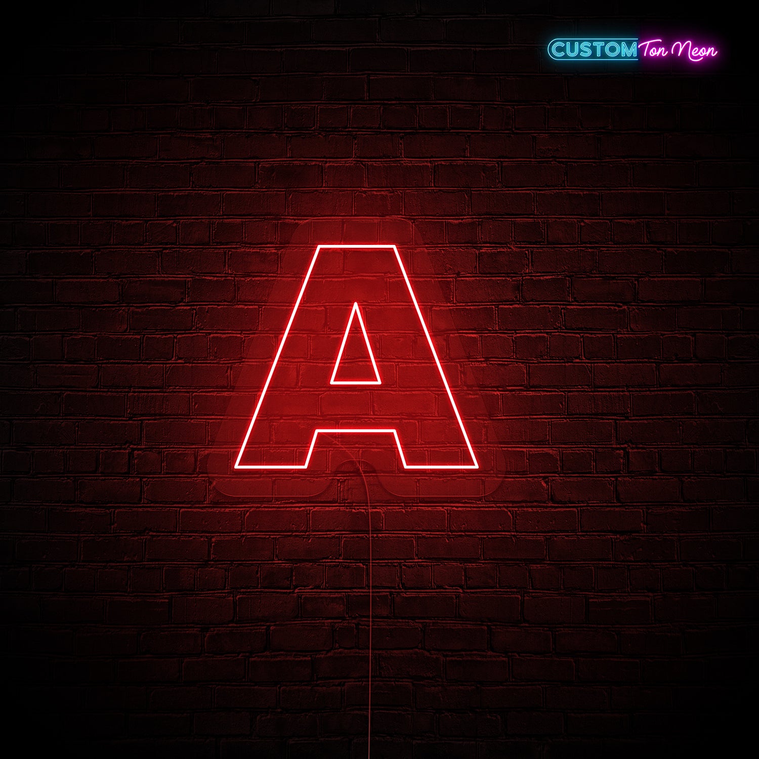 Enseigne néon Lettre A