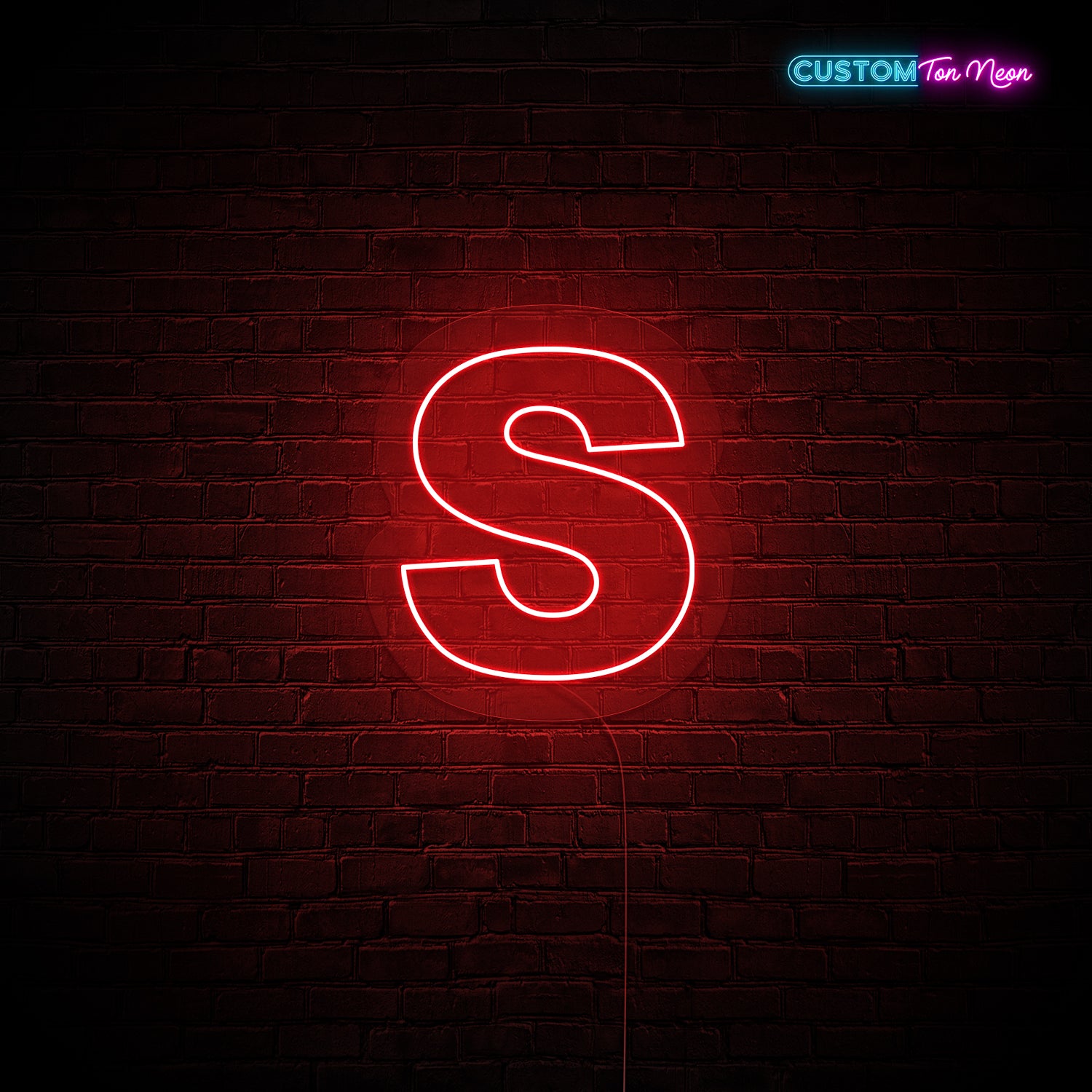 Enseigne néon Lettre S