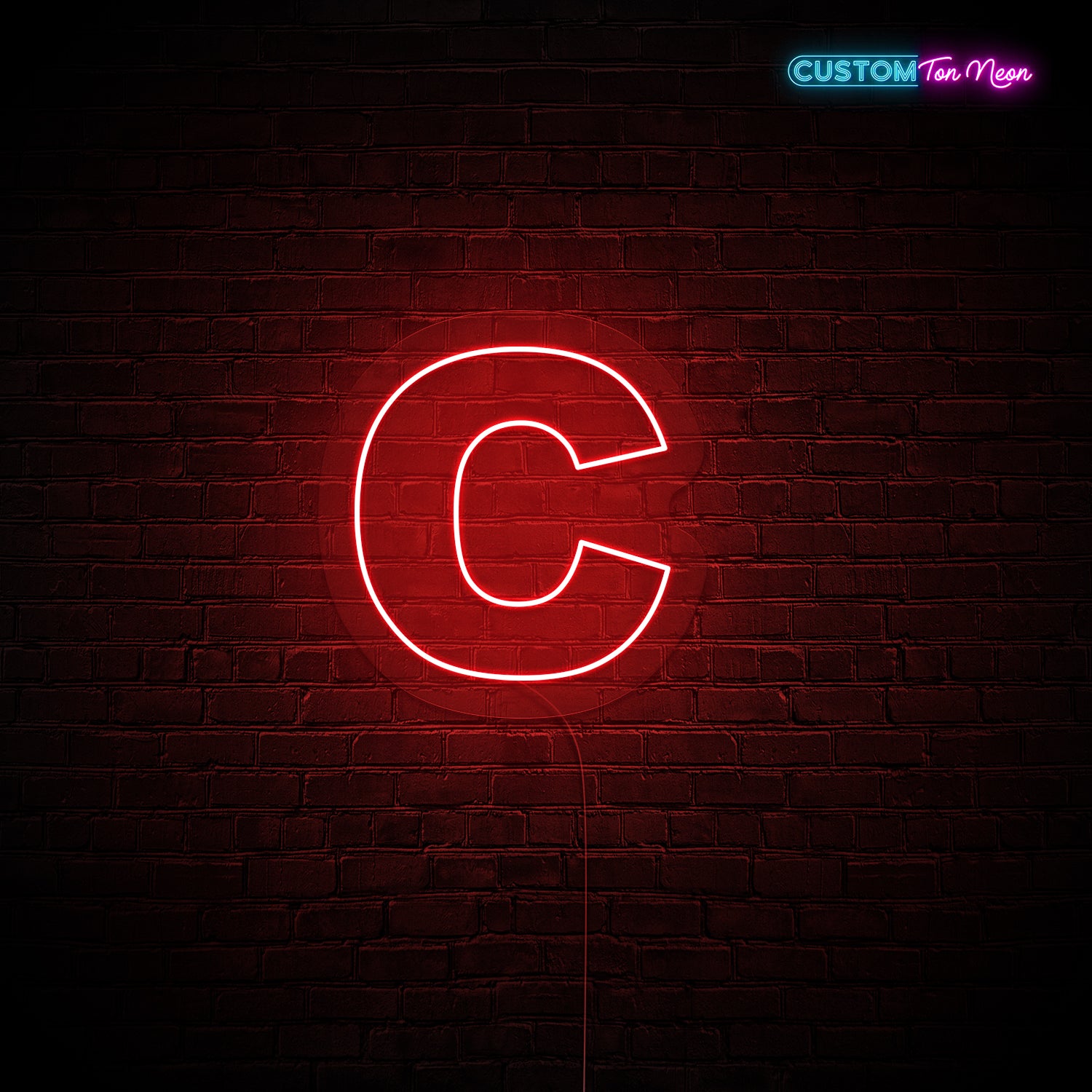 Enseigne néon Lettre C