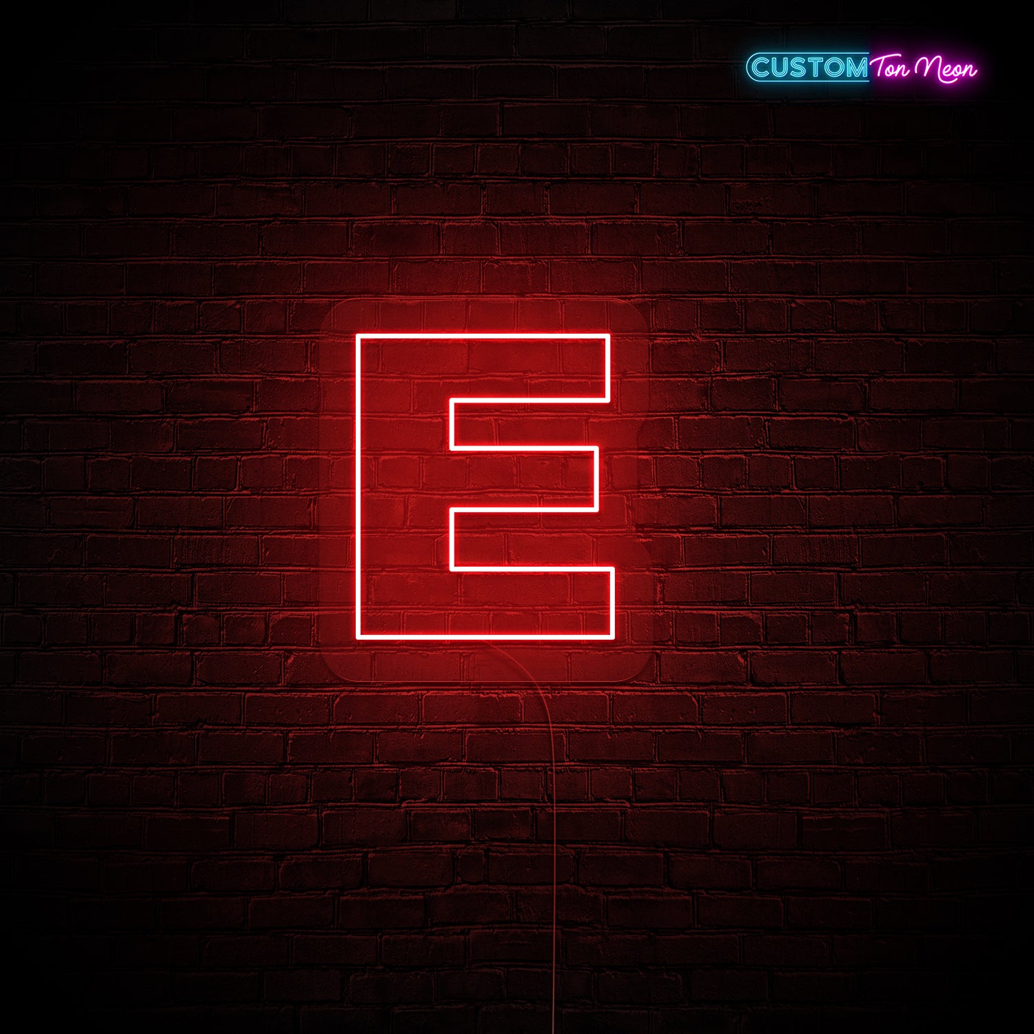 Enseigne néon Lettre E