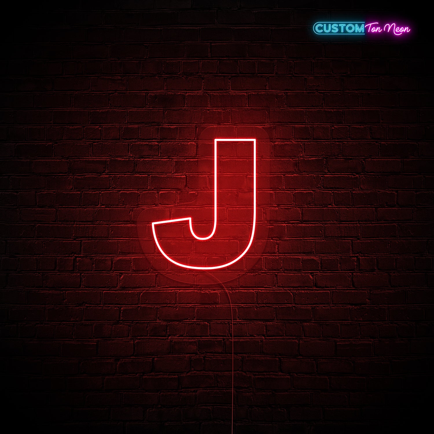 Enseigne néon Lettre J