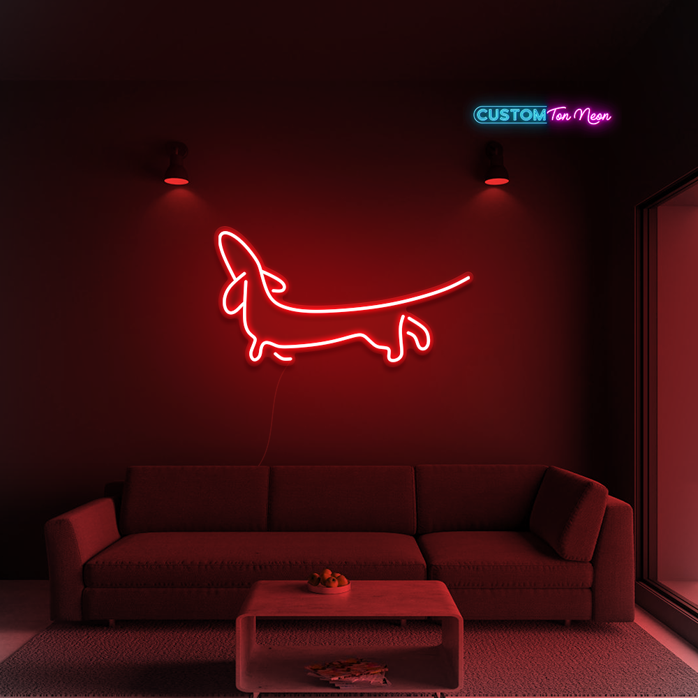 Enseigne néon Teckel