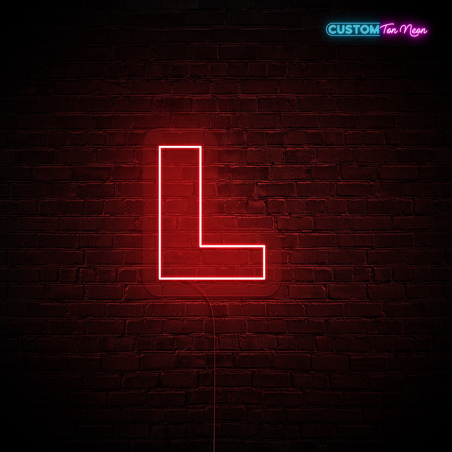 Enseigne néon Lettre L