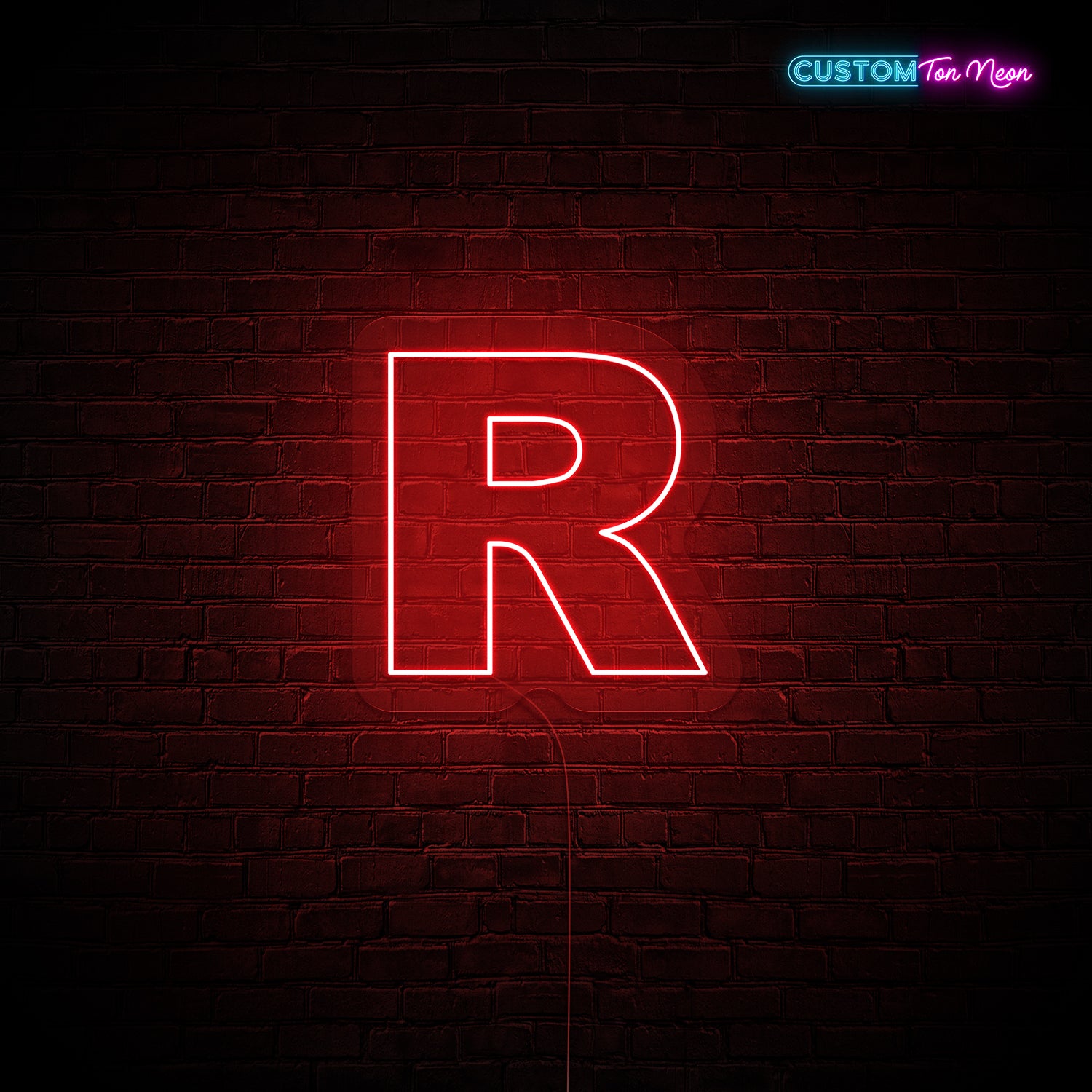 Enseigne néon Lettre R