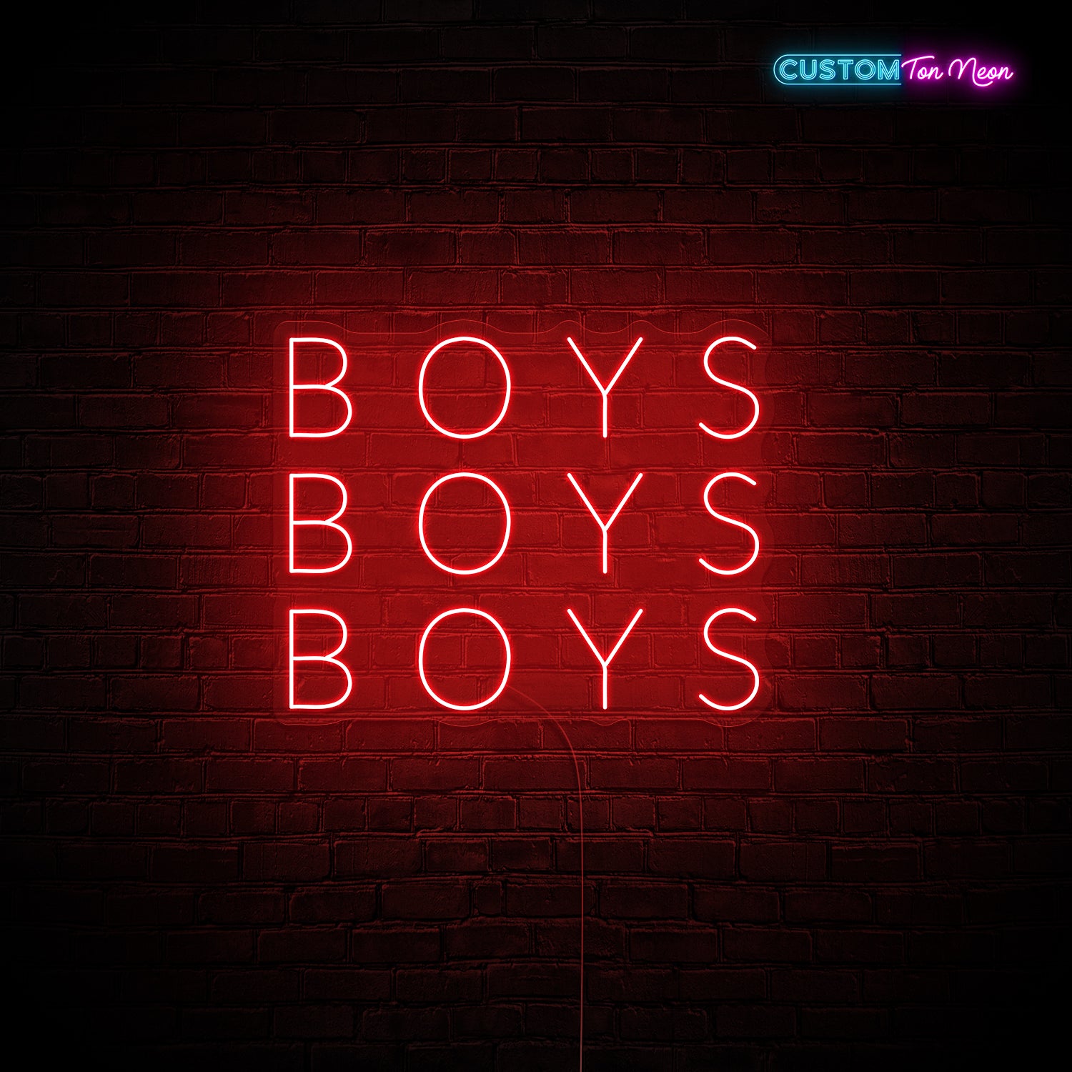Enseigne néon Boys Boys Boys