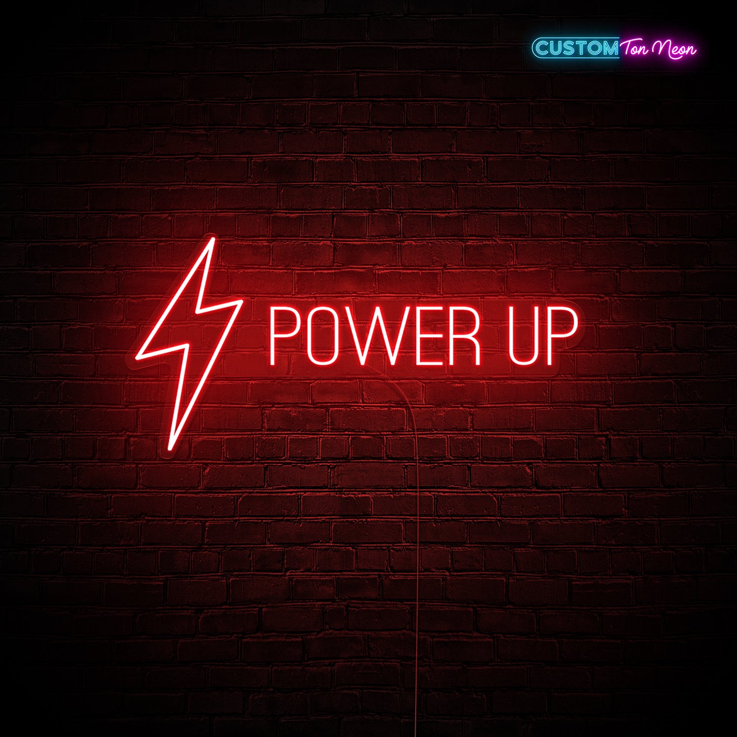 Enseigne néon Power up