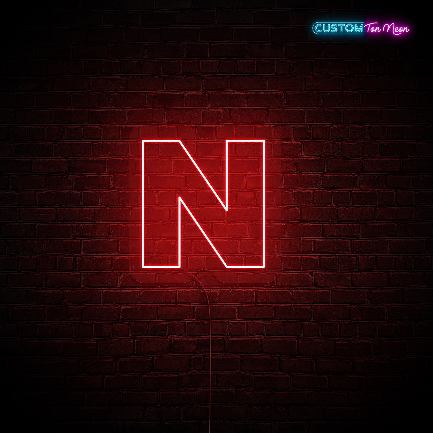 Enseigne néon Lettre N