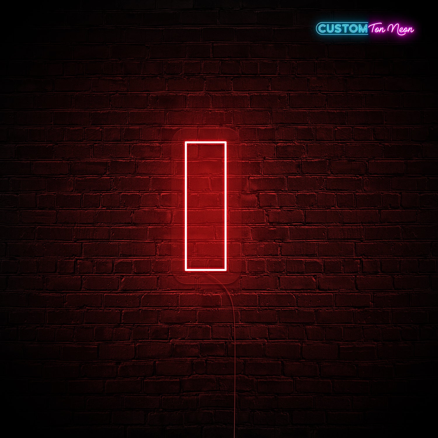 Enseigne néon Lettre I