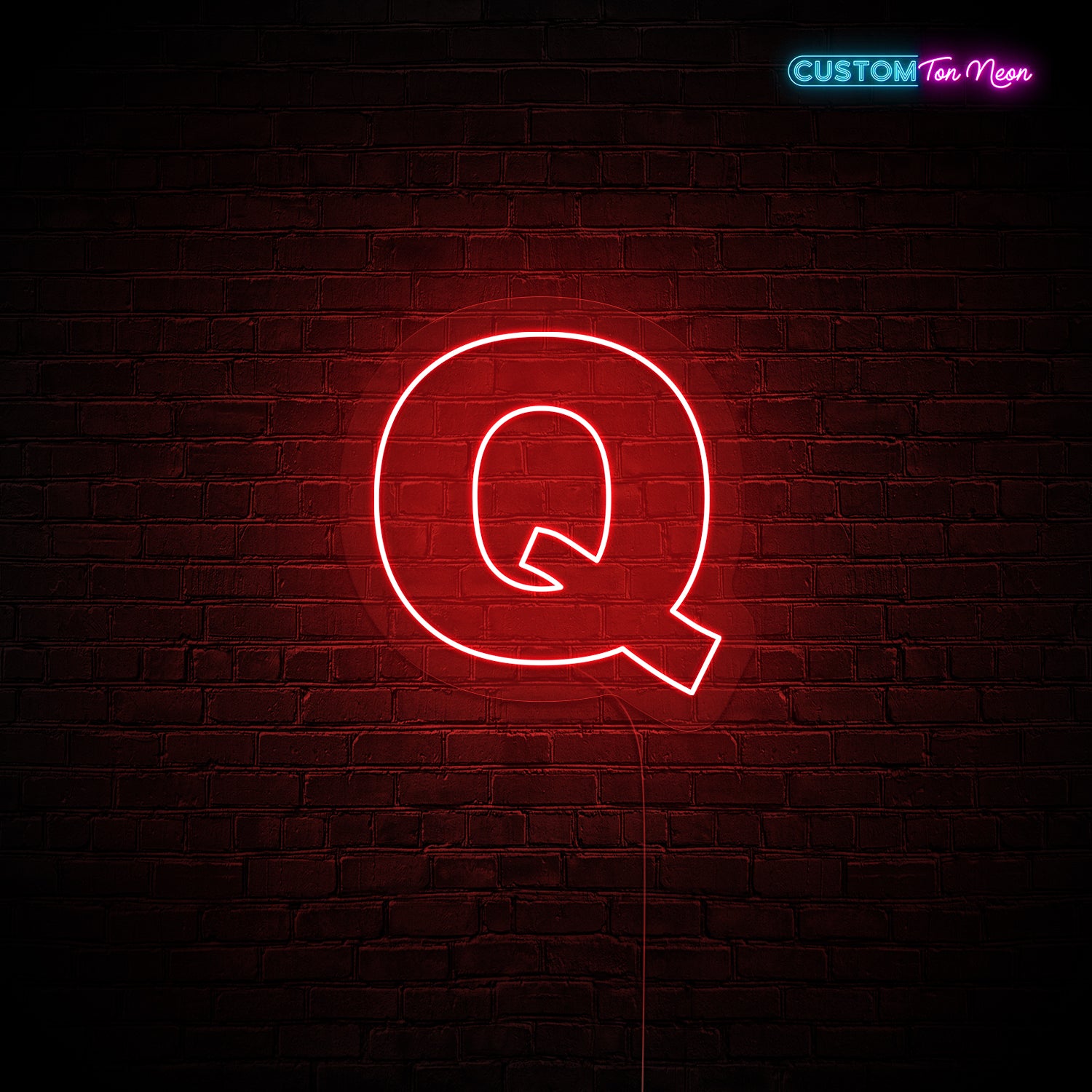 Enseigne néon Lettre Q