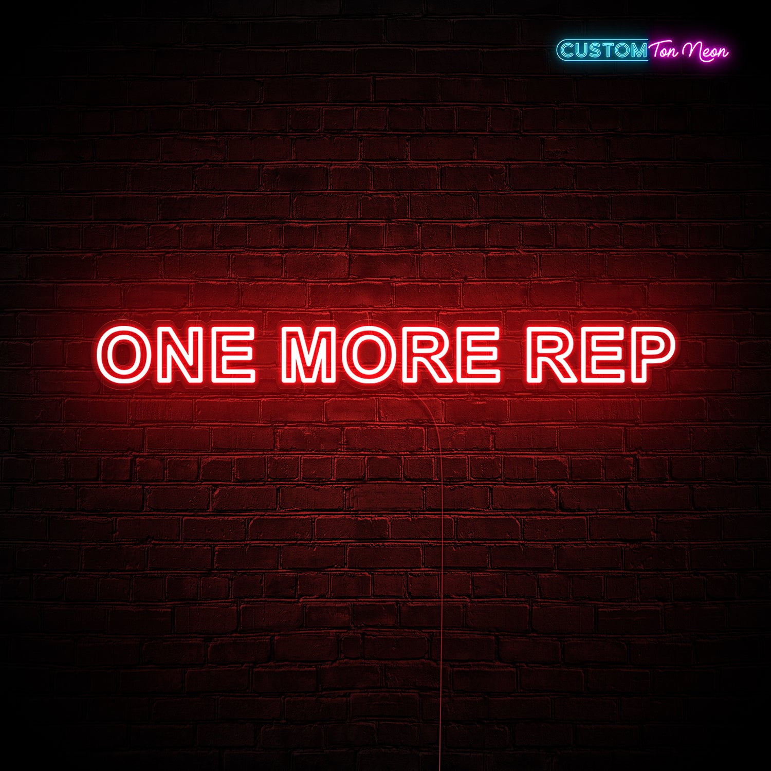 Enseigne néon one more rep