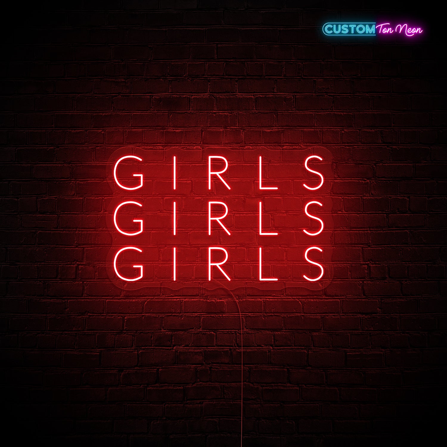 Enseigne néon Girls Girls Girls